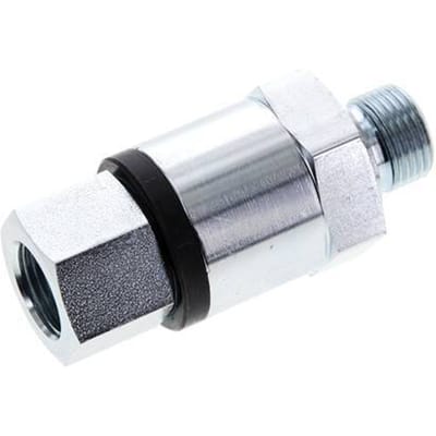 G 3/8'' F/M Verzinkt Stalen Draaidoorvoer 400 Bar - Hydrauliek - Hoge druk - FL2S-FM-EZFP-038G-R