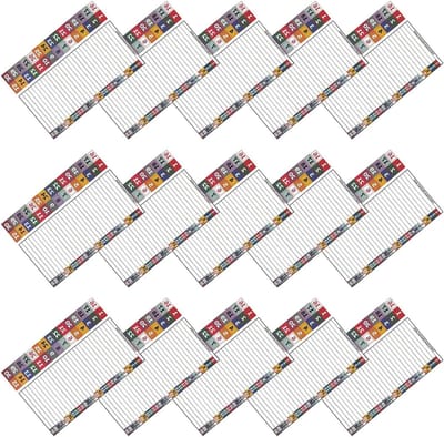 Labelstickers Elektrische Panelen - Circuit Stickers Meterkast - Veilige Groepenkast Organisatie - Waterbestendig PVC Materiaal - 20x14cm - Multicolor