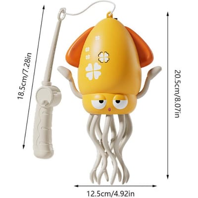Magische Dansende Octopus Speelgoed Elektrisch Huisdier Kruipend Licht Muziek Inktvis Speelgoed Ideaal voor Kinderen Interactieve Ontwikkeling Peuter Buikligging Cadeaus geel