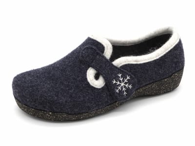 Fischer Dames Pantoffel - 205620-501 Jeansblauw - Maat 37