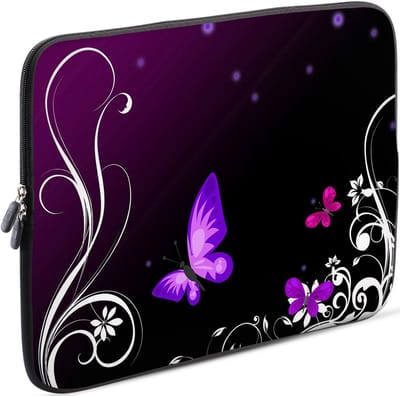 Allecto - Laptophoes - Neopreen Laptoptas - Bescherming - Paars - Compatibel voor Macbook Pro en Air - 42 Designs Beschikbaar