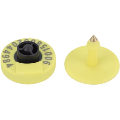 Lot de 10 Boucles d'Oreille Électroniques Animales Imperméables en TPU 134,2 kHz Basse Fréquence Puce EM4305 Boucle d'Oreille pour Bétail pour la Gestion du Suivi