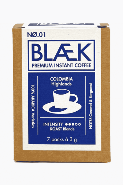 Blaek BLÆK Specialty Instant Coffee No. 1 Colombia 21g