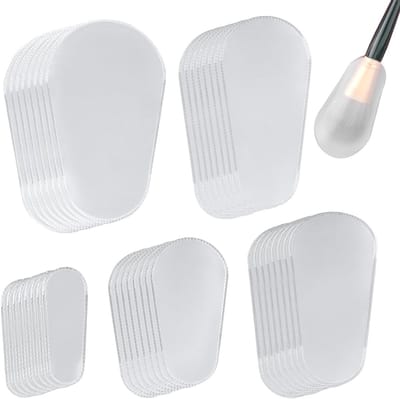 40 Stuks Make-up Borstel Covers - Beschermende Hoesjes voor Cosmetische Kwasten, Stofdicht en Ideaal voor Reizen en Opslag (5 Maten)