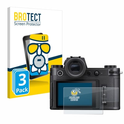 BROTECT - Screenprotector voor Leica SL3 / SL3-S (Display + Schouderdisplay) - Folie Beschermfolie Beschermglas matte 3 Stuks