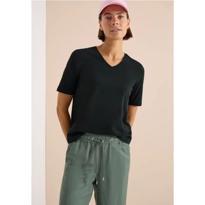 Basic Shirt met V-hals