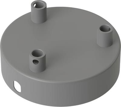 Calex plafondkap 3 snoeren Ø10 cm - beton rond