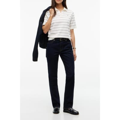 Tommy Hilfiger Slim Rinse Mid Rise Größe: W28L28 | Straight Jeans Outlet | Damen