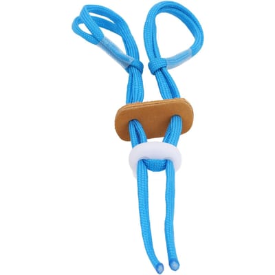 Sangle de doigt de tir à l'arc en polyester réglable, sangle de doigt, corde d'arc de tir à l'arc, protège-main pour arc recourbé bleu