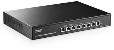 8-poorts 10 Gigabit Managed Switch - 10G/5G/2.5G/1000M auto-negotiatie met 160Gbps bandbreedte