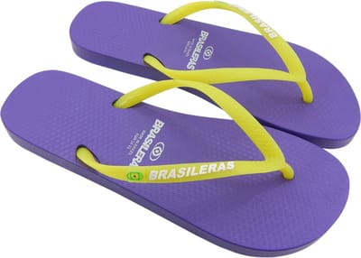 Brasileras Slippers dames- Paars/geel- 34/35