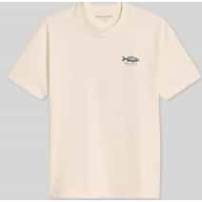 Loose fit t-shirt van pure katoen met rugprint