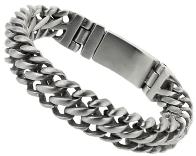 Bukovsky - Geborstelde Stalen Heren Armband - "Elegance Extra Small" - 17 cm - Junior - Brush - Mat - Rvs - 316L Stainless Steel