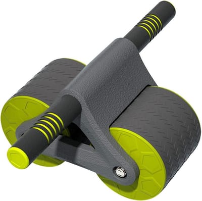 Buikspierwiel - Ab Wheel - Buikspiertraining - Automatische Rebound - 37x24.5cm - Blauw