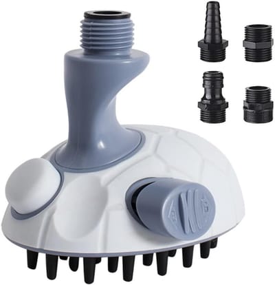 Douchekop voor huisdieren - douchesproeier - huisdierbadborstel-sproeiset met 4 sproeiadapters voor binnen en buiten - baden - onderhouden - masseren - wassen - comfortabele dierenverzorging