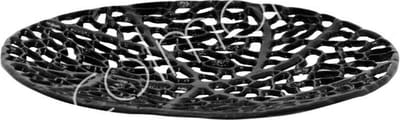 Colmore decoratieschaal alu raw/mat black 30x30x3cm