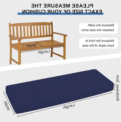 Bankkussen Waterdicht - Zitkussen Schuim - Buiten Zitten - Hoge Dichtheid Schuim - 200 x 35 cm - Roze