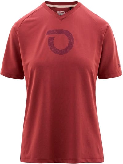 Briko Adventure Graphic T-shirt Met Korte Mouwen Rood M Vrouw