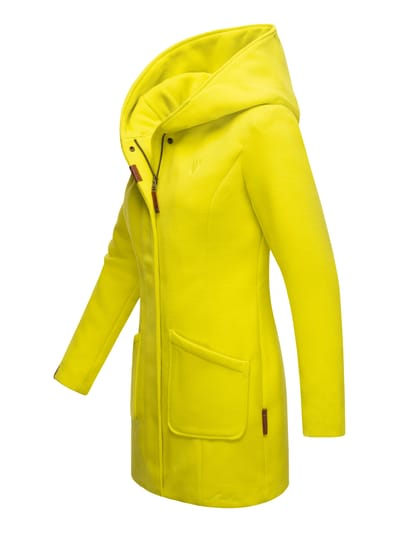 Marikoo dames wintermantel met capuchon en getailleerd model