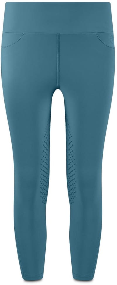 Kentucky Horsewear - Rijbroek Miami – Meisjes – Rijlegging met Knee Grip – Smaragd – Maat 130 – Ademend & Elastisch