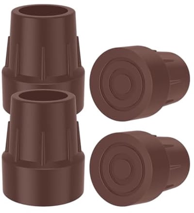 4 Stuks Vervangende Rubber Voetjes voor Stoelen, 25mm, Universeel Antislip voor Rollators, Hoogtebedden, en Douches