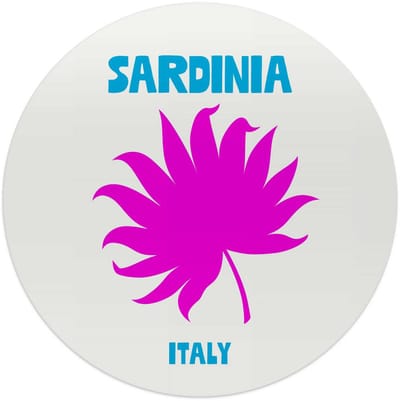 Glasschilderij Sardinië - Ø 50 - Glas - REINDERS