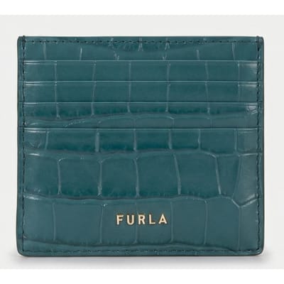 Furla Classic Credit Card Case Teal Taglia: OS | Borse Outlet | Donna | Ciano