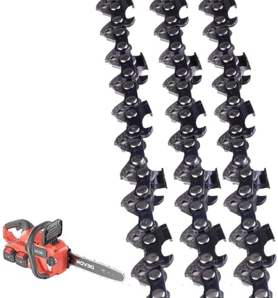 3-delige Zaagketting, 1.5 mm, 76 TG voor 55 cm Zwaard, Half Chisel Ketting voor Houtbewerking, Compatibel met Diverse Tuinmachines