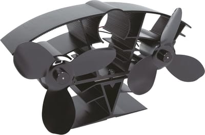 Kachelventilator voor Houtbranders - Warmte Circulatie Ventilator met Stil Design
