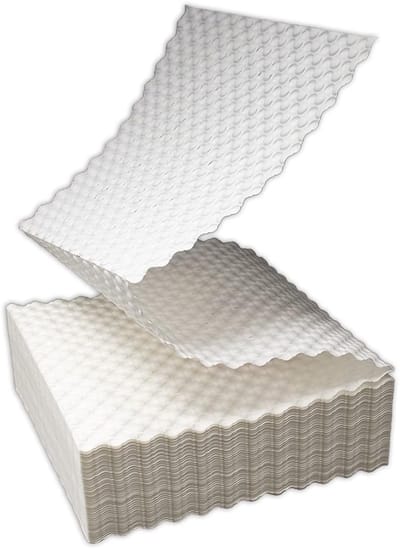 Verpakkingsmateriaal met Bubbel Folie, 30 cm Breed, Perforeerbaar Elke 30 cm, 250 Vellen, Recyclebaar