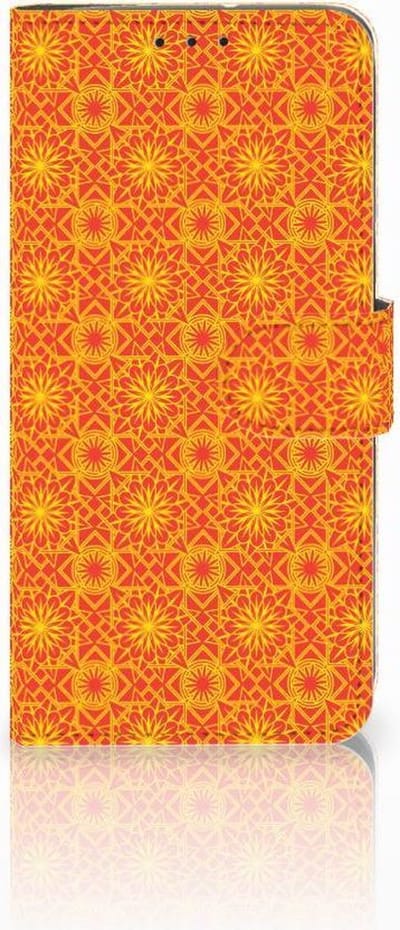 Motorola Moto G7 Power Telefoon Hoesje Batik Oranje