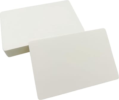 50 vellen kraftpapier, kaarten, 10 x 15 cm, 350 g/m², blanco papieren kaarten om zelf vorm te geven, A6 indexkaarten, moderatiekaarten, wit, voor doe-het-zelf wenskaarten, ansichtkaarten
