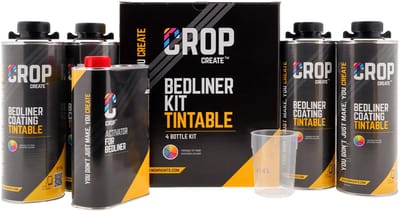 CROP 2K Bedliner AANKLEURBAAR 4 liter Set + Verharder