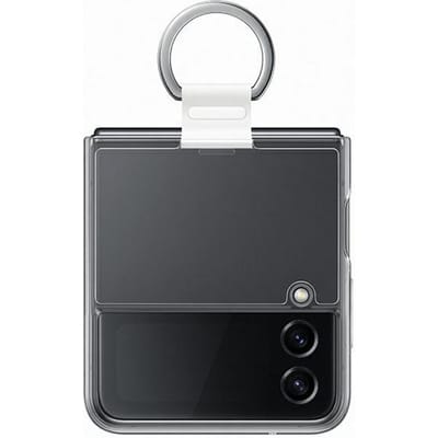 Samsung Clear Cover met Ring - Samsung Galaxy Z Flip4  - Transparant