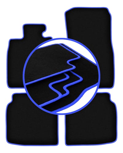 CARLUX-BLUE automatten voor: BMW 7 F02 sedan (2008-2015)