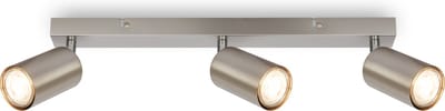 Briloner Tib - Plafond projector - 2172032 - Zwenkbaar - Aan/Uit via wandschakelaar - 15,5 x 5,5 x 44 cm - Zilver