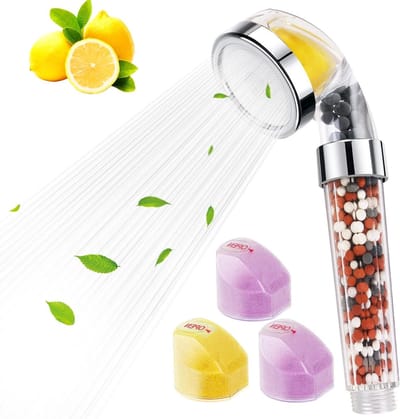 Handdouche met Vitamine C en E, Filtratie Douchekop met Negatieve Ionen, Waterbesparing en Verhoogde Druk, Verwijdering van Chloor en Fluoride