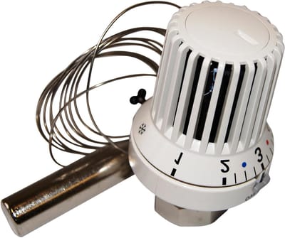 Thermostaat Hoofd - Verwarming Regelaar - Comfort Instellen - Met Afstandssensor - 7-28 Graden - Wit
