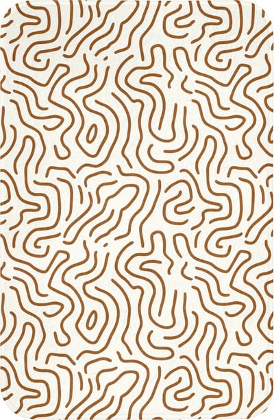 WC mat 40x60 cm - Antislip - Minimalistisch - Patroon - Terracotta - Toiletmat - Vloermat - Douchemat - Toilet tapijt - Toiletmatten