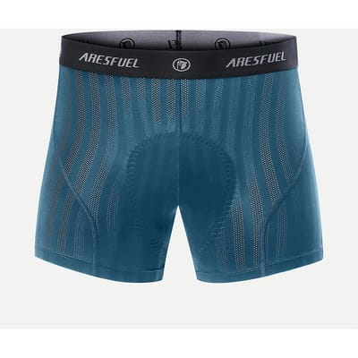 Heren Gewatteerde Fietsbroek Ademend Sneldrogend Elastisch Comfort Voor Lange Afstand Weg En L blauw