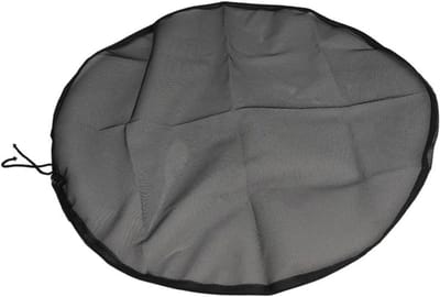 Regenton Gaasafdekking - Ton Beschermhoes - Regenwater Opvangen - Verstelbaar Trekkoord - 50-60 cm - Zwart