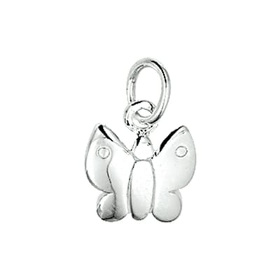 hanger vlinder zilver wit 1003797