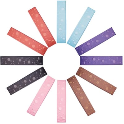Dailygoods- Sieradenbox 12 Stuks - Kartonnen Dozen - Geschenkdoos met Deksels - Afmetingen 21x4,5x2cm - Stevig Materiaal - Zachte Spons Binnenkant
