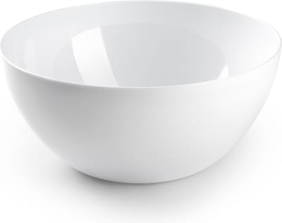 Plasticforte Serveerschaal/saladeschaal - D28 x H14 cm - kunststof - wit - 4500 ml