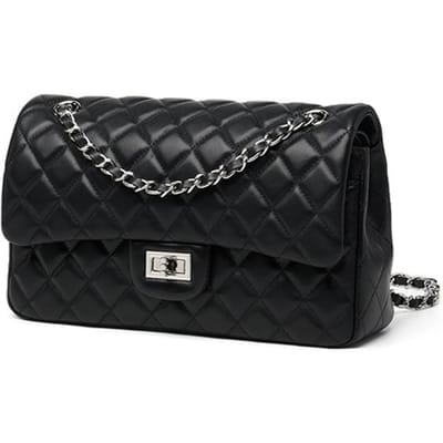 High-end Handtas, Damestas, Europees en Amerikaans Retro Topnerfleder, Dameshandtas, Schouder Crossbody Tas 25*6.5*14cm black