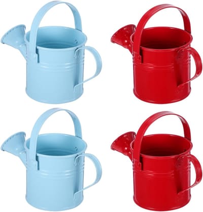4-delige Mini Gieter met Handvat en Spuitmond voor Kinderen, Ideaal voor Binnen en Buiten, Perfect voor Tuinplanten en Huishoudelijke Planten