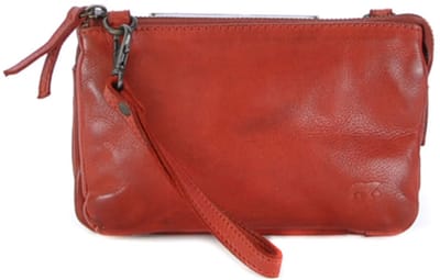 Bear Umi portemonneetasje (leren portemonneetas / crossbody) - Red