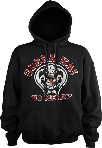 Cobra Kai No Mercy-hoodie, zwart
