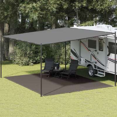 vidaXL - Tenttapijt - 400x500 - cm - antracietkleurig