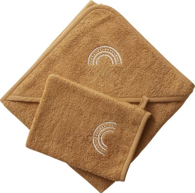 Vertbaudet Badcape + washand